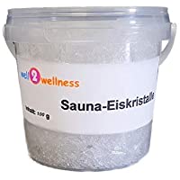 Sauna - Cristales de Hielo-Mentol en 100G Cubo con Asa - de 100% Aceite Puro de Menta